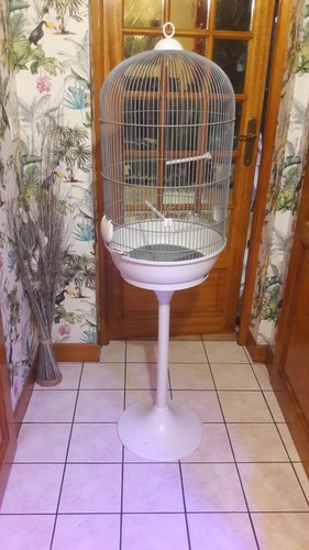 Cage oiseau ronde sur pied - ronde,
